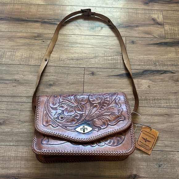Thunderbird Handbags - Thunderbird VINTAGE Hand Tooled Western Bag NWT